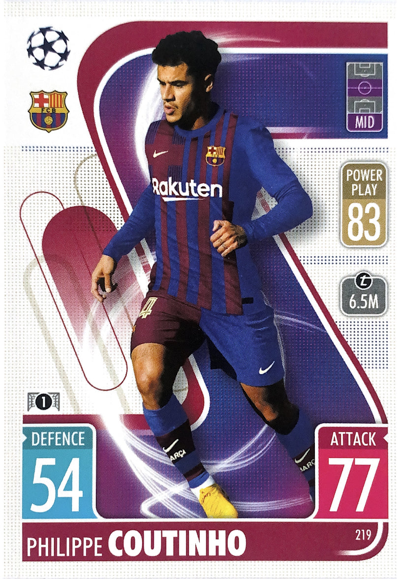 Topps Match Attax 2021/22 - 219 - Philippe Coutinho
