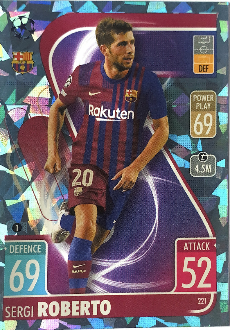 Topps Match Attax 2021/22 - 221 - Sergi Roberto - Crystal Parallel
