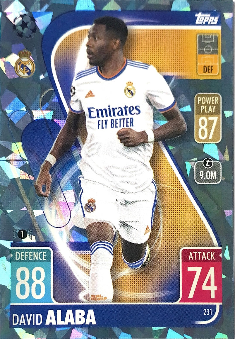 Topps Match Attax 2021/22 - 231 - David Alaba - Crystal Parallel