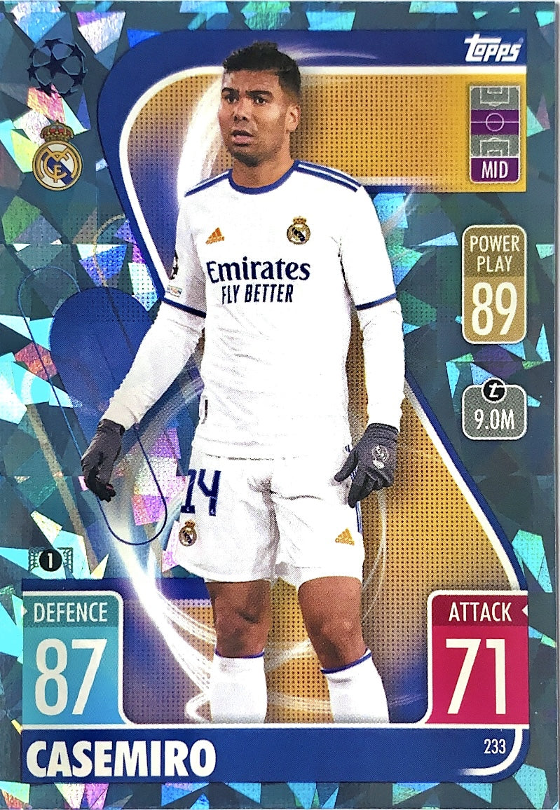 Topps Match Attax 2021/22 - 233 - Casemiro - Crystal Parallel