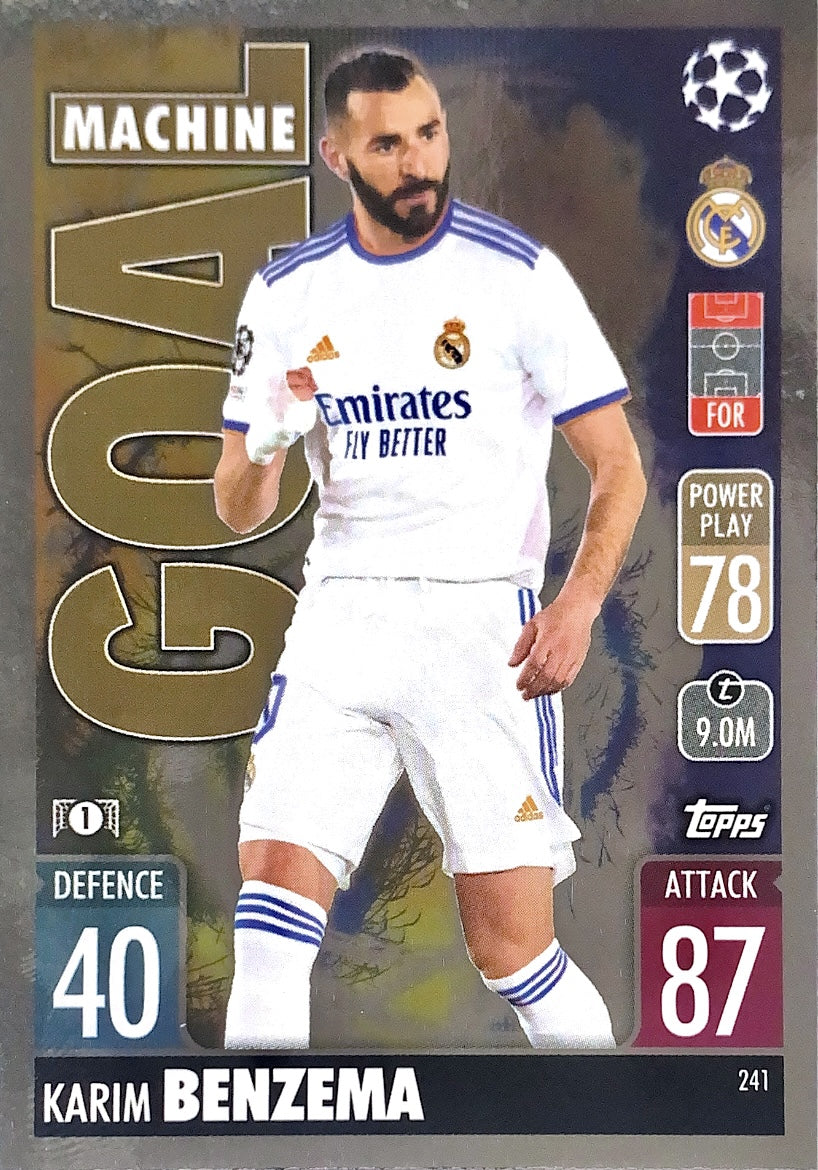 Topps Match Attax 2021/22 - 241 - Karim Benzema - Goal Machine