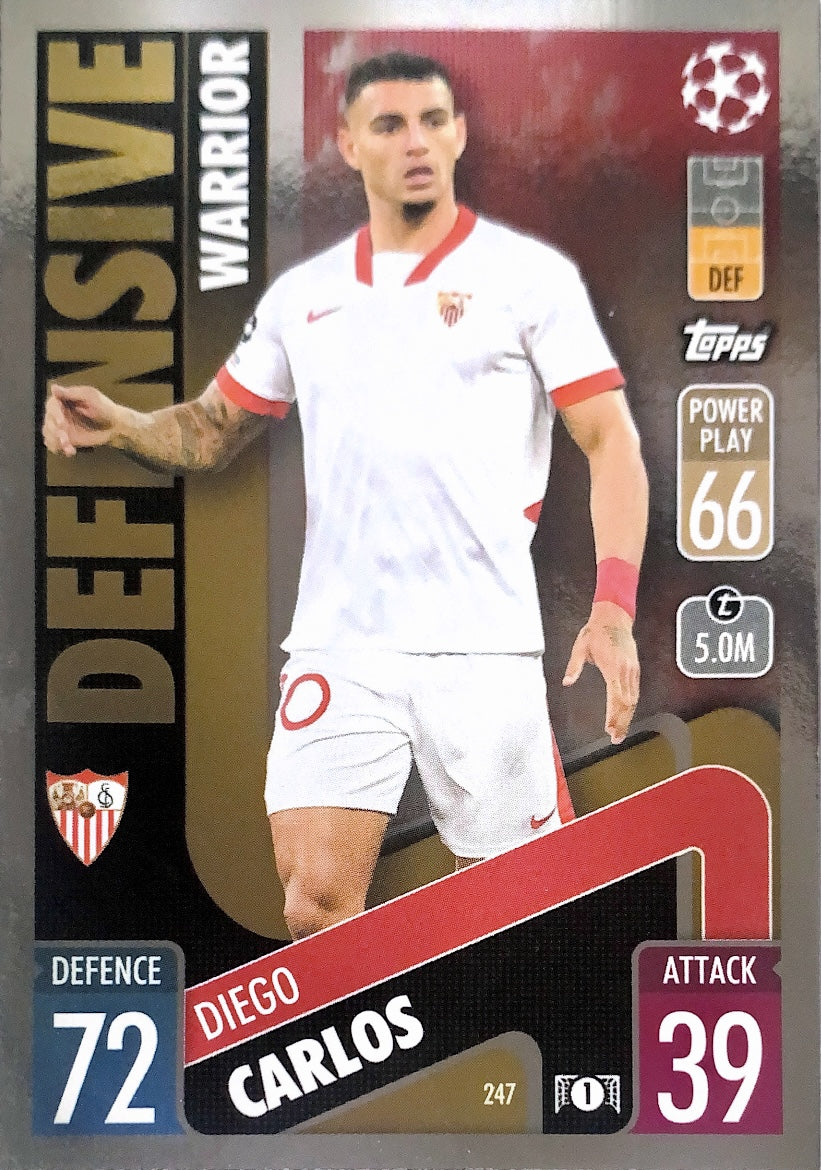 Topps Match Attax 2021/22 - 247 - Diego Carlos - Defensive Warrior