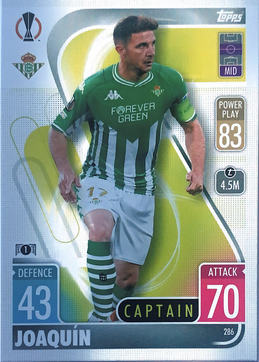 Topps Match Attax 2021/22 - 286 - Joaquìn