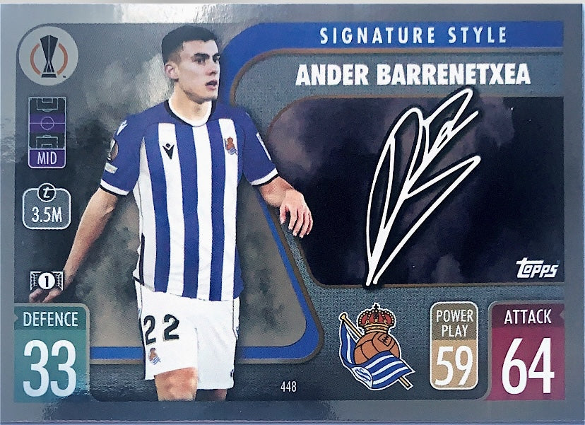 Topps Match Attax 2021/22 - 448 - Ander Barrenetxea - Signature Style