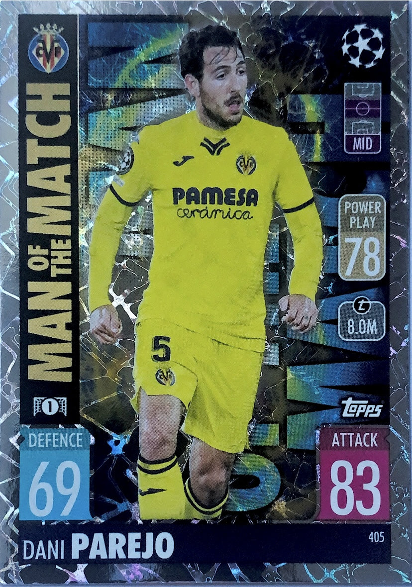 Topps Match Attax 2021/22 - 405 - Dani Parejo - Man Of The Match