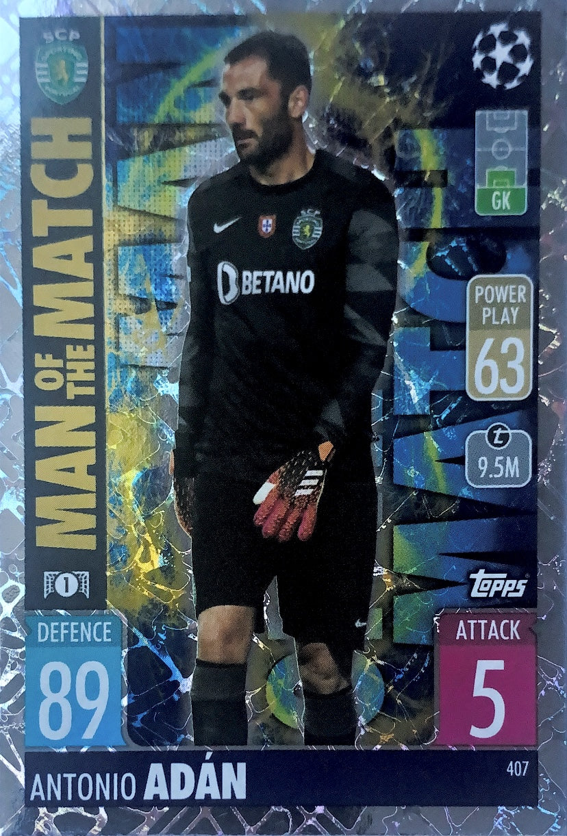 Topps Match Attax 2021/22 - 407 - Antonio Adàn - Man Of The Match