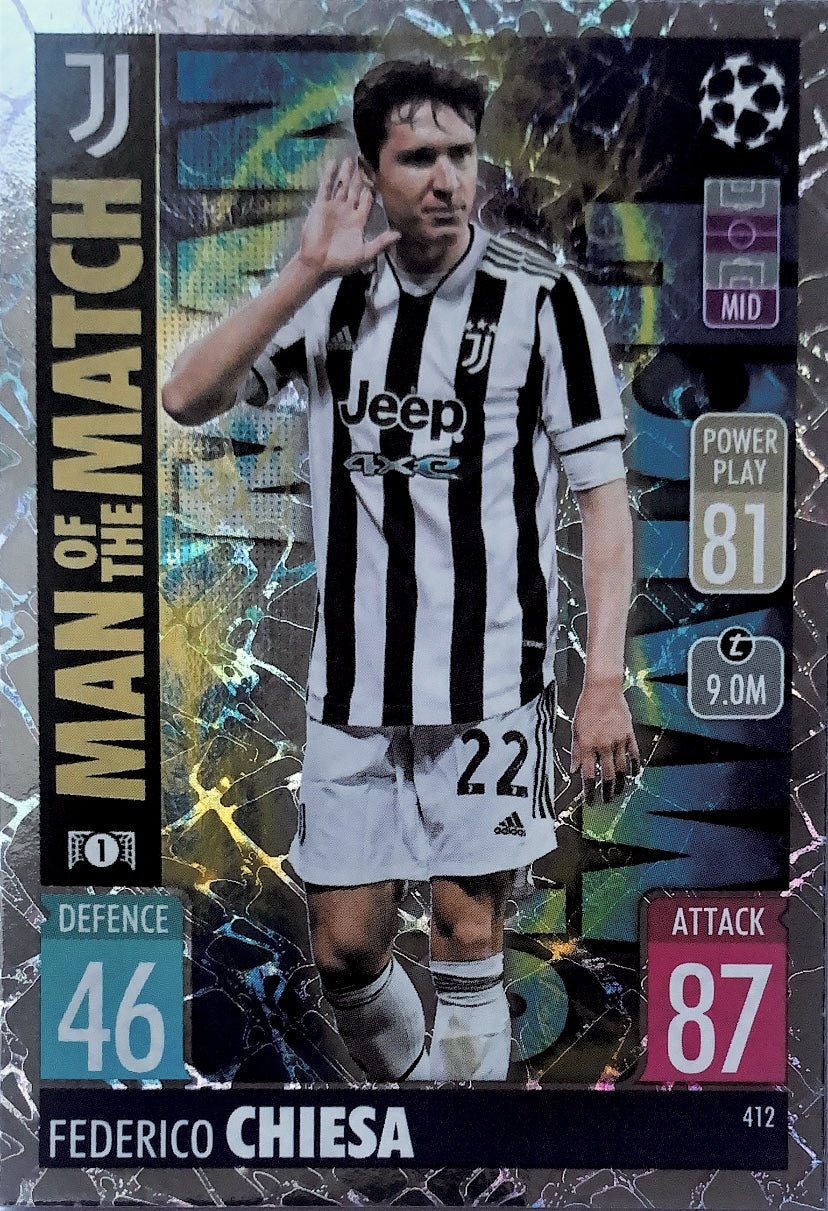 Topps Match Attax 2021/22 - 412 - Federico Chiesa - Man Of The Match