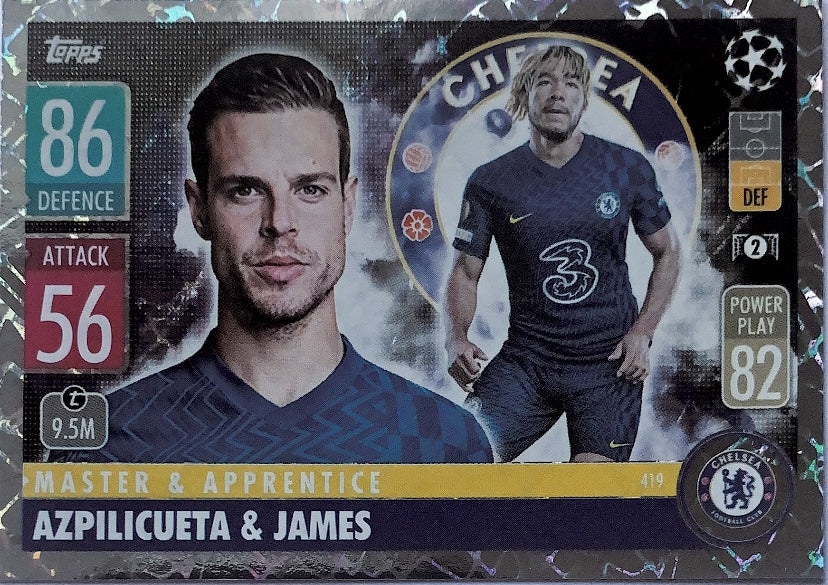 Topps Match Attax 2021/22 - 419 - Azpilicueta & James - Master & Apprentice