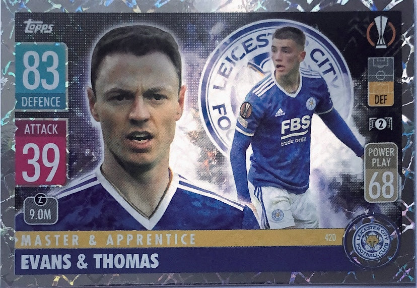 Topps Match Attax 2021/22 - 420 - Evans & Thomas - Master & Apprentice