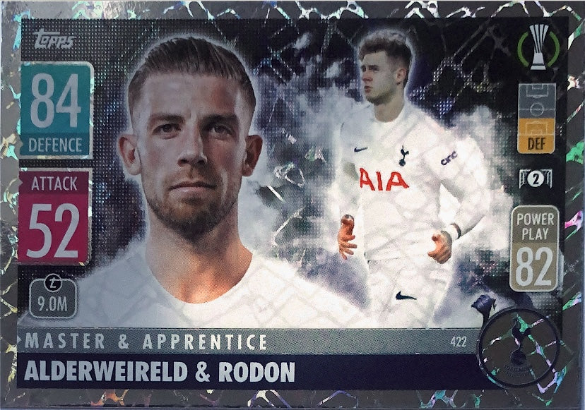 Topps Match Attax 2021/22 - 422 - Alderweireld & Rodon - Master & Apprentice