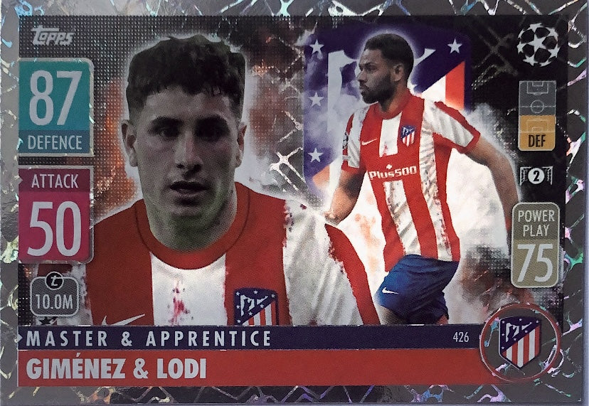 Topps Match Attax 2021/22 - 426 - Gimènez & Lodi - Master & Apprentice
