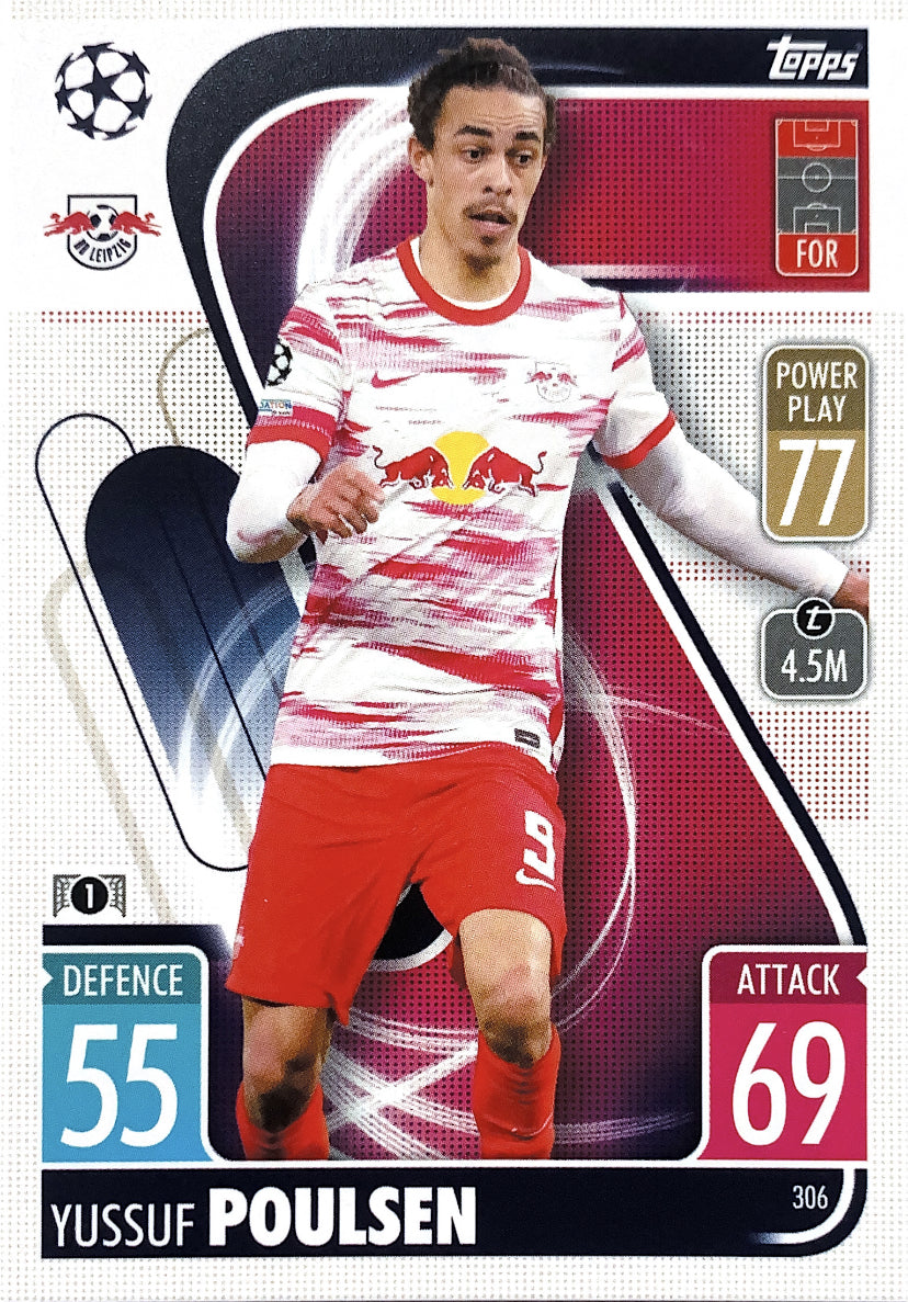 Topps Match Attax 2021/22 - 306 - Yussuf Poulsen