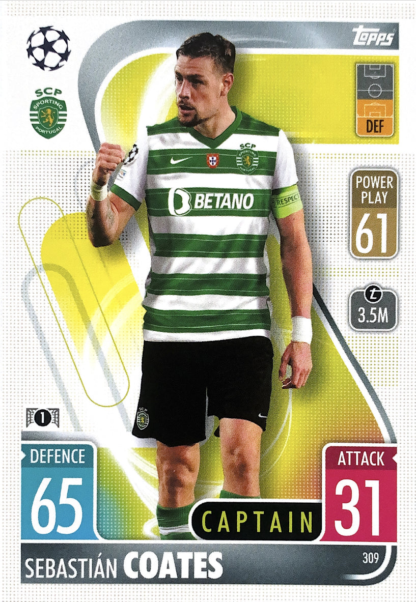 Topps Match Attax 2021/22 - 309 - Sebastiàn Coates