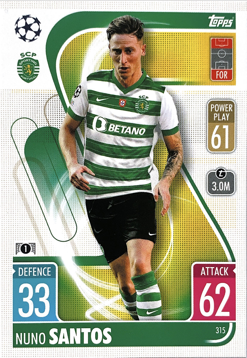 Topps Match Attax 2021/22 - 315 - Nuno Santos