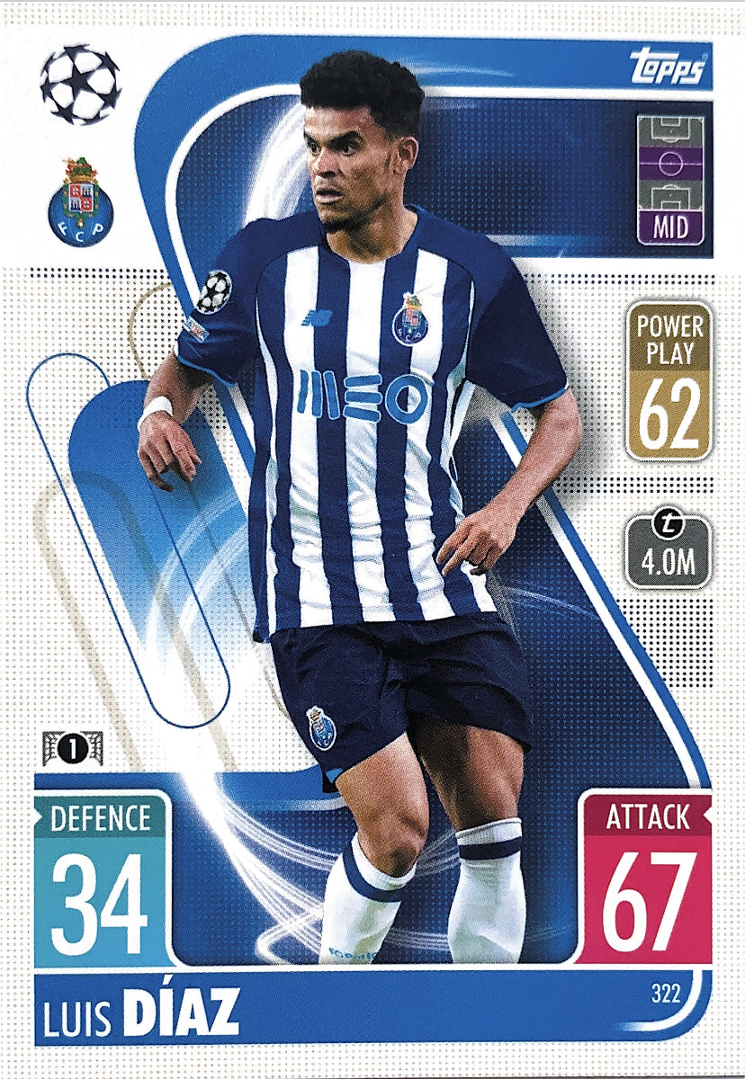 Topps Match Attax 2021/22 - 322 - Luis Dìaz