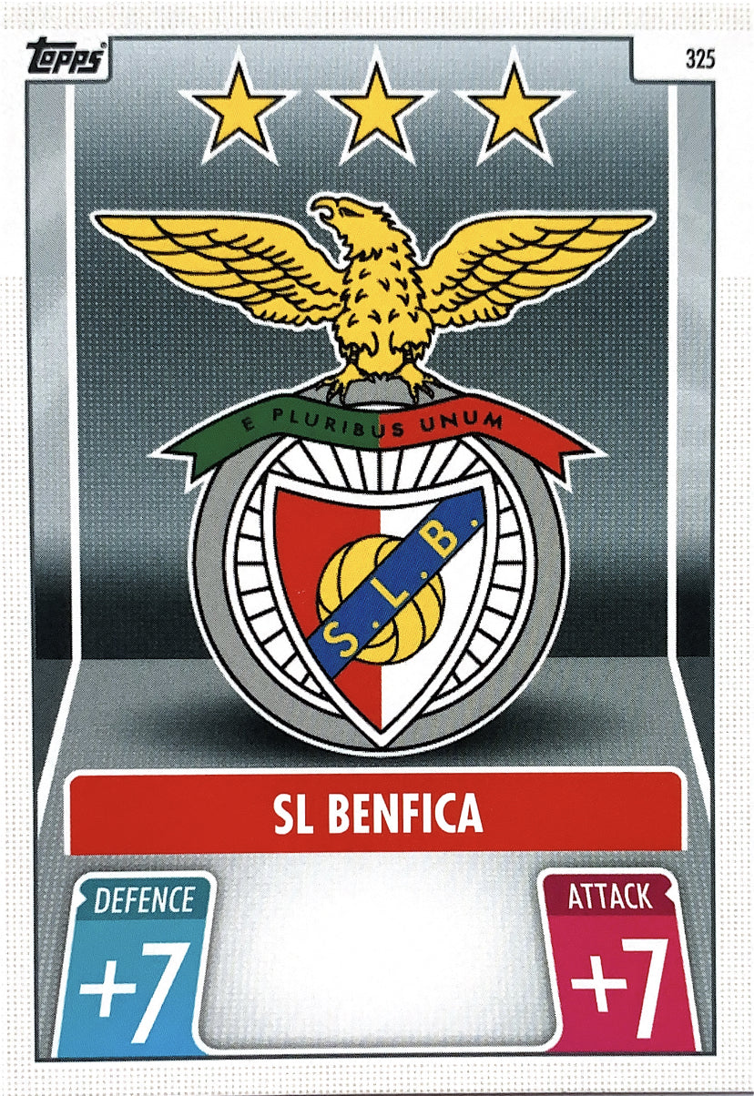 Topps Match Attax 2021/22 325 SL Benfica Club Badge Complete My