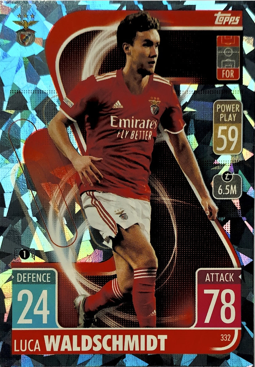 Topps Match Attax 2021/22 - 332 - Luca Waldschmidt - Crystal Parallel