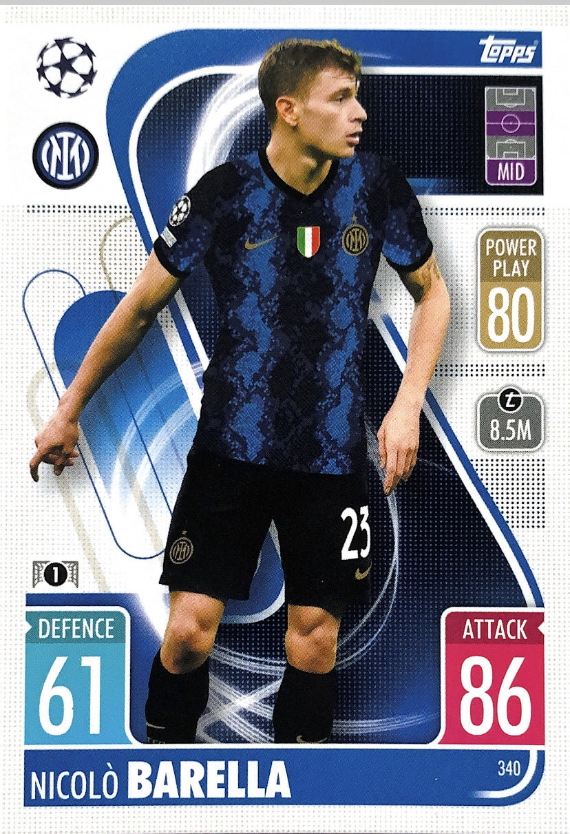 Topps Match Attax 2021/22 - 340 - Nicolò Barella