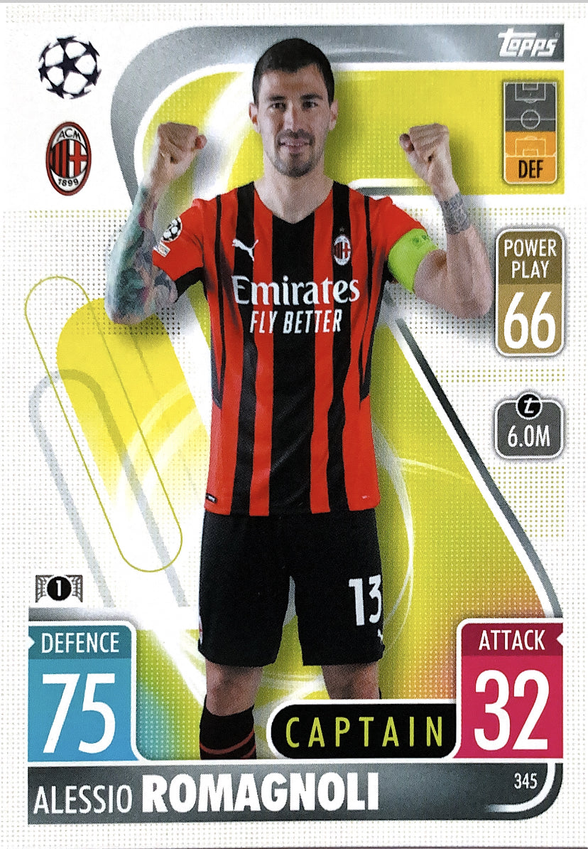 Topps Match Attax 2021/22 - 345 - Alessio Romagnoli