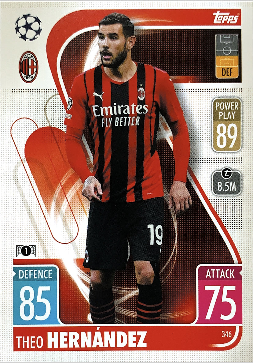 Topps Match Attax 2021/22 - 346 - Theo Hernàndez