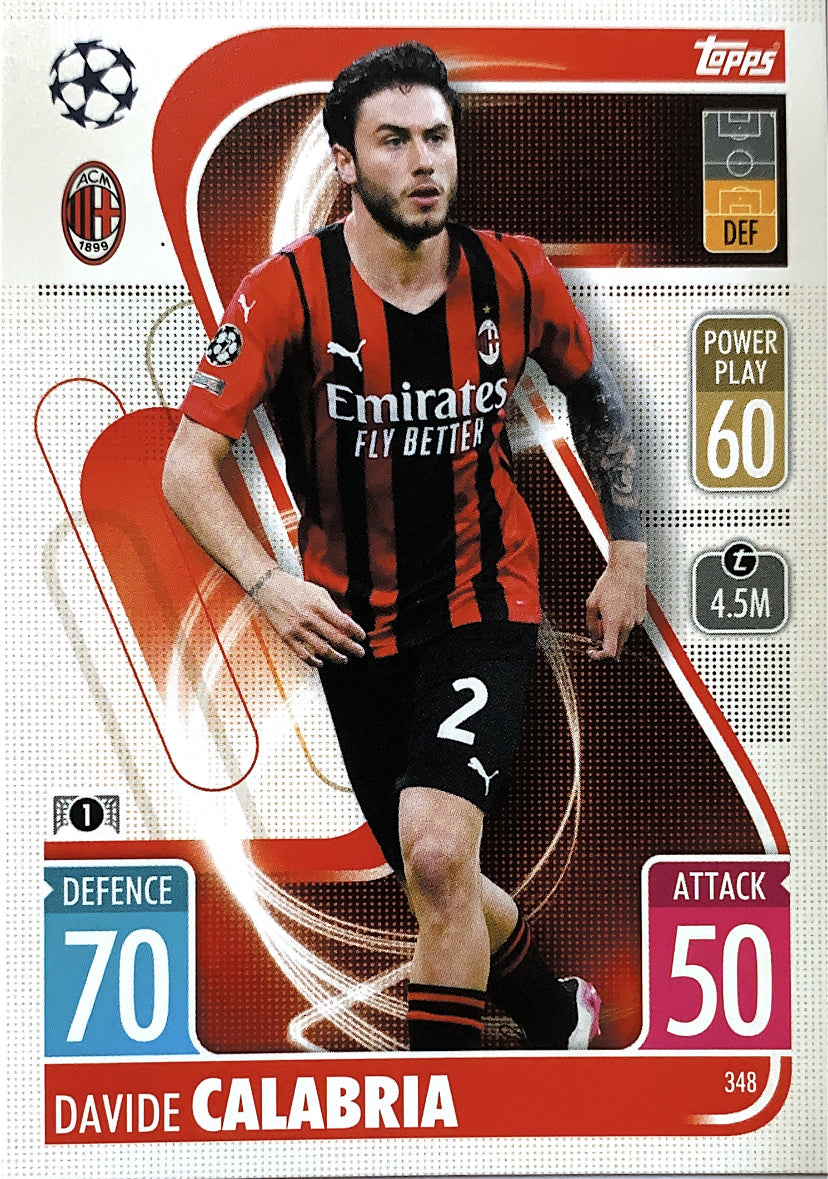 Topps Match Attax 2021/22 - 348 - Davide Calabria