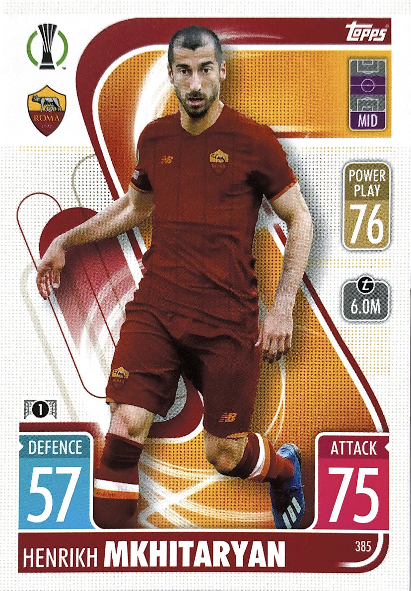 Topps Match Attax 2021/22 - 385 - Henrikh Mkhitaryan