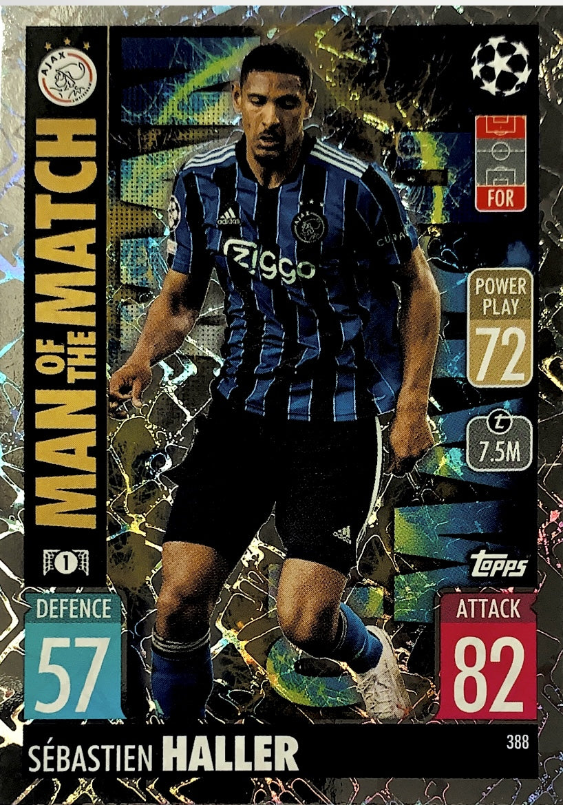 Topps Match Attax 2021/22 - 388 - Sèbastien Haller - Man Of The Match