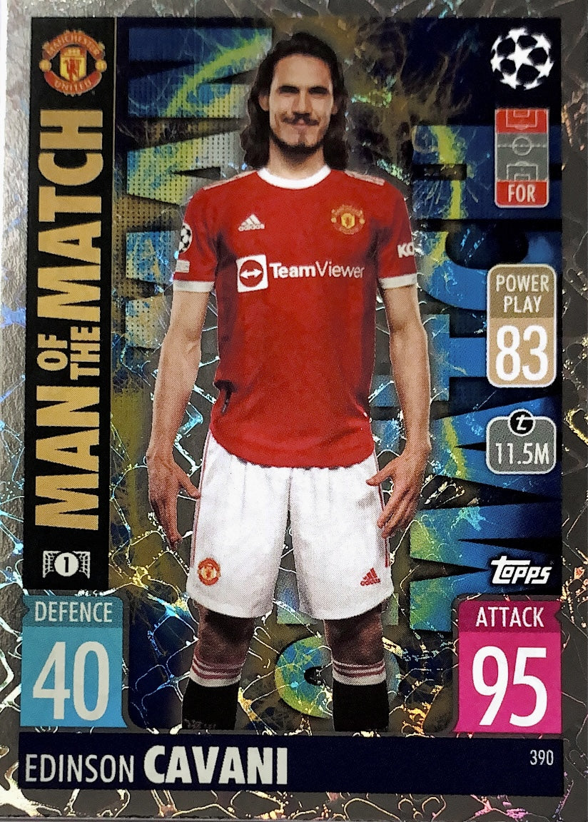 Topps Match Attax 2021/22 - 390 - Edinson Cavani - Man Of The Match