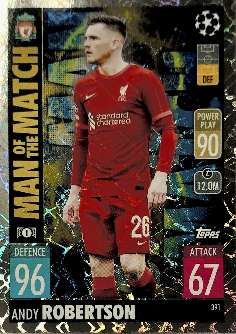 Topps Match Attax 2021/22 - 391 - Andy Robertson - Man Of The Match