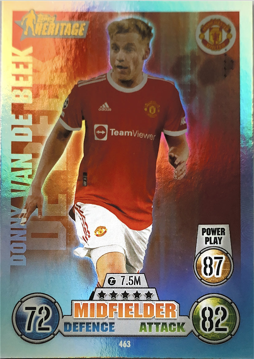 Topps Match Attax 2021/22 - 463 - Donny Van De Beek - Heritage