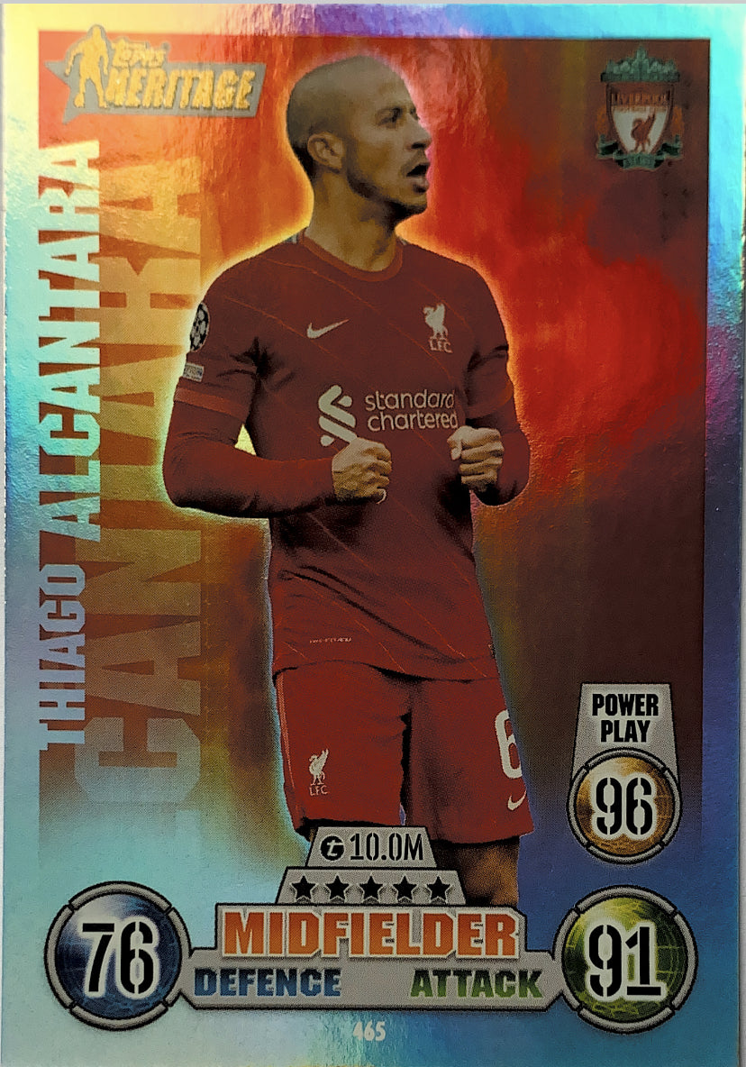 Topps Match Attax 2021/22 - 465 - Thiago Alcantara - Heritage