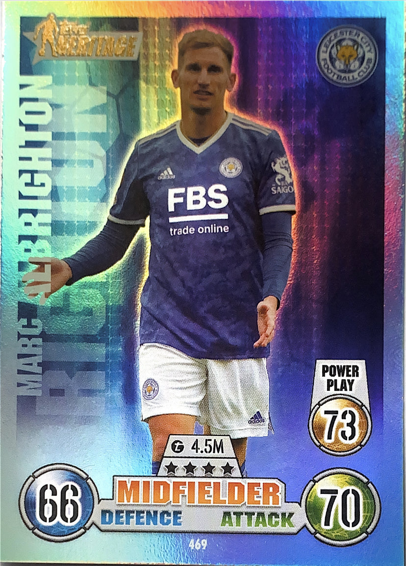 Topps Match Attax 2021/22 - 469 - Marc Albrighton - Heritage