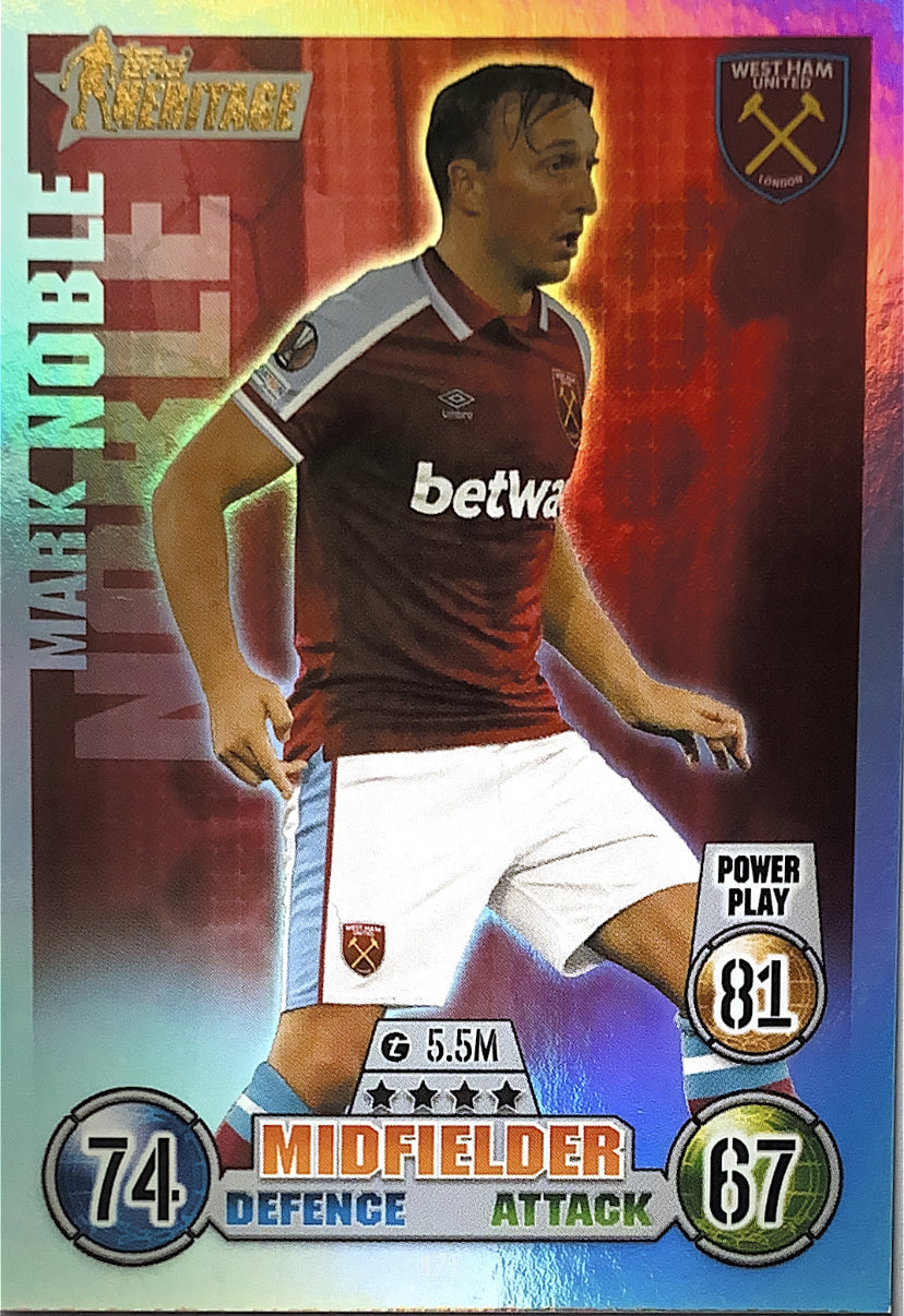 Topps Match Attax 2021/22 - 471 - Mark Noble - Heritage