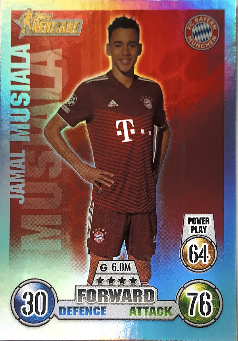 Topps Match Attax 2021/22 - 476 - Jamal Musiala - Heritage