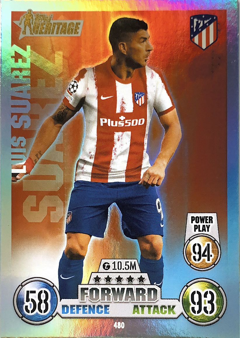 Topps Match Attax 2021/22 - 480 - Luis Suarez - Heritage