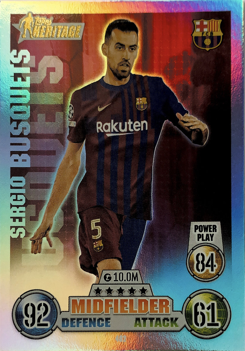 Topps Match Attax 2021/22 - 482 - Sergio Busquets - Heritage