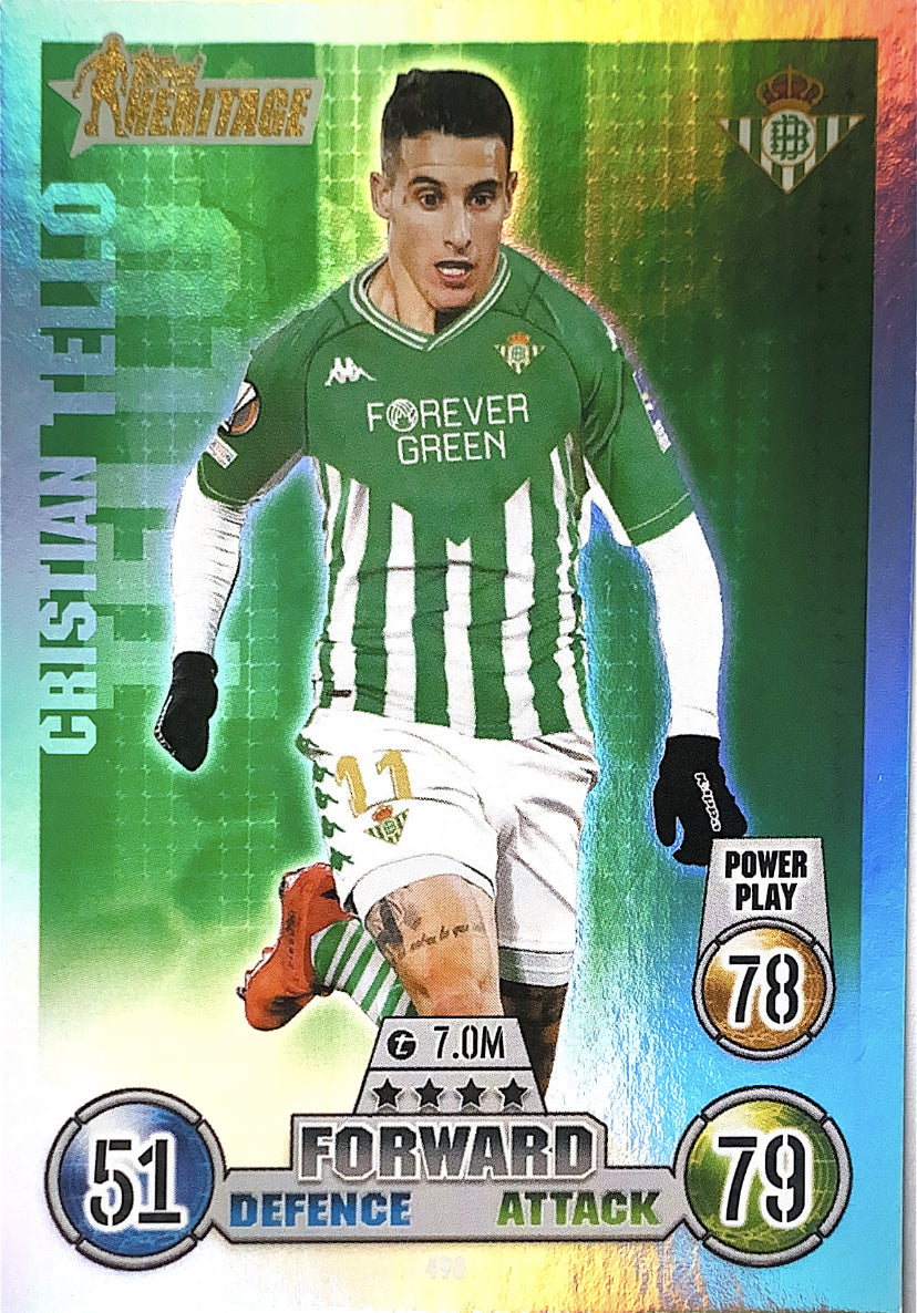 Topps Match Attax 2021/22 - 490 - Cristian Tello - Heritage