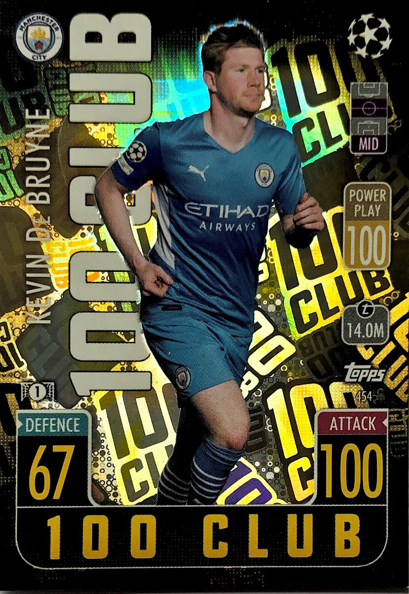 Topps Match Attax 2021/22 - 454 - Kevin De Bruyne - 100 Club