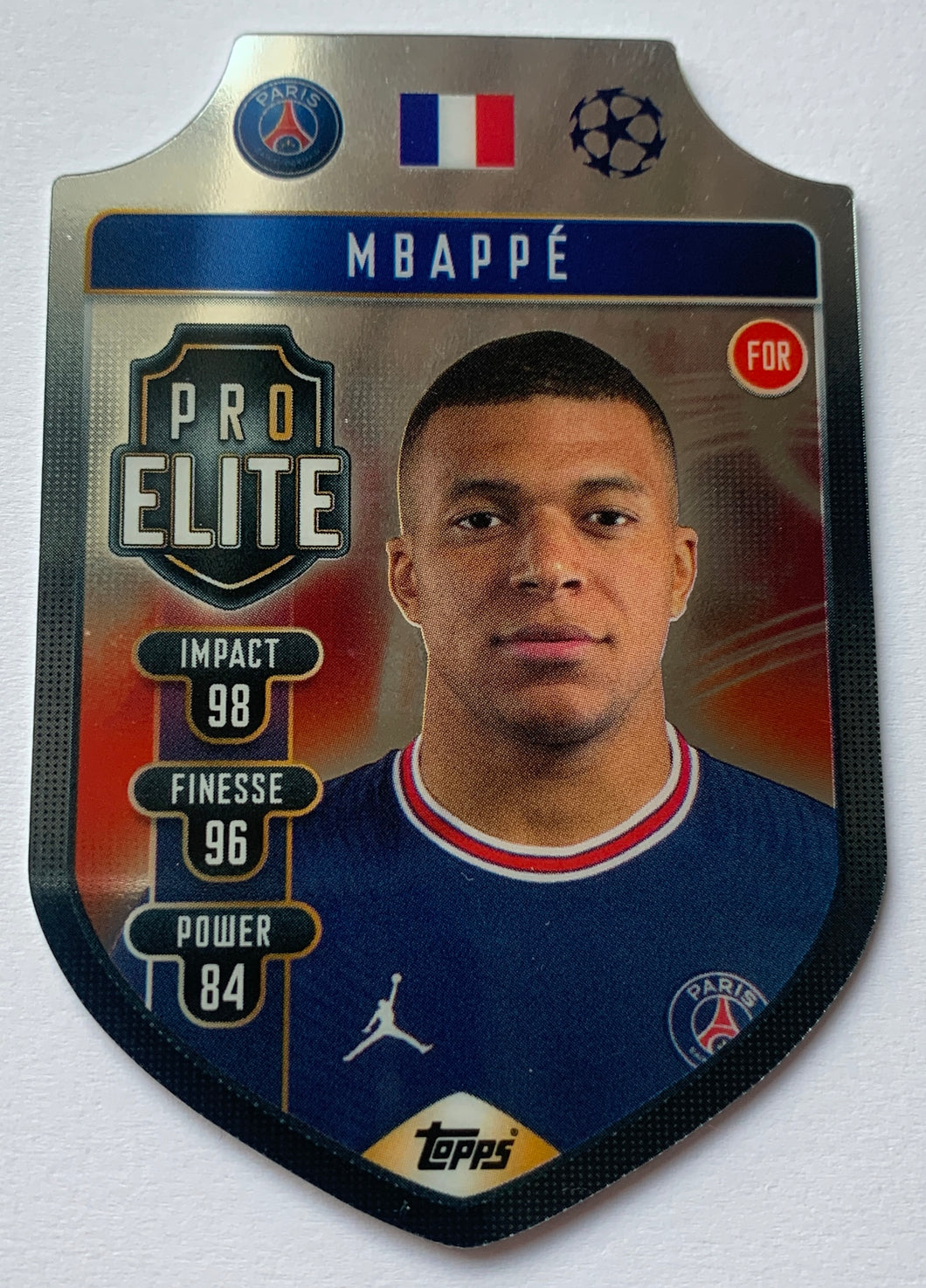 Topps Match Attax 2021/22 - SH10 - Kylian Mbappè - Chrome Pro Elite Shield