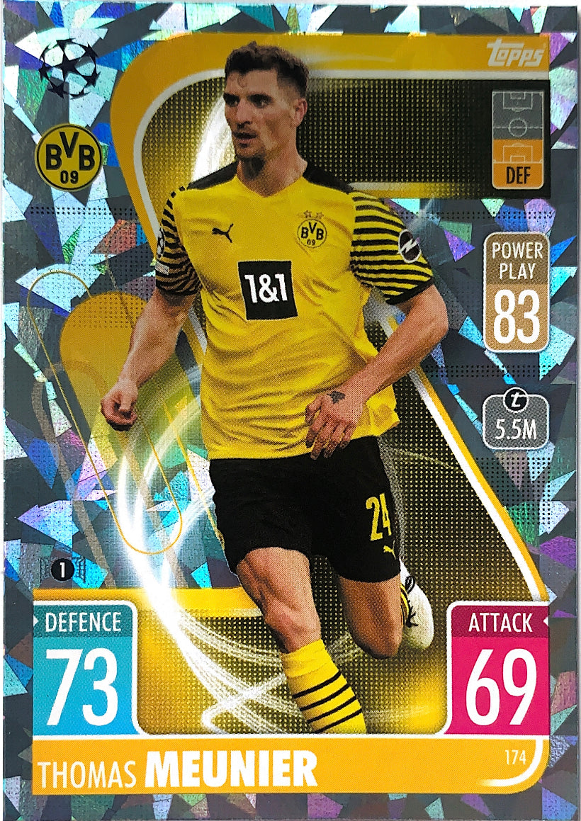 Topps Match Attax 2021/22 - 174 - Thomas Meunier - Crystal Parallel