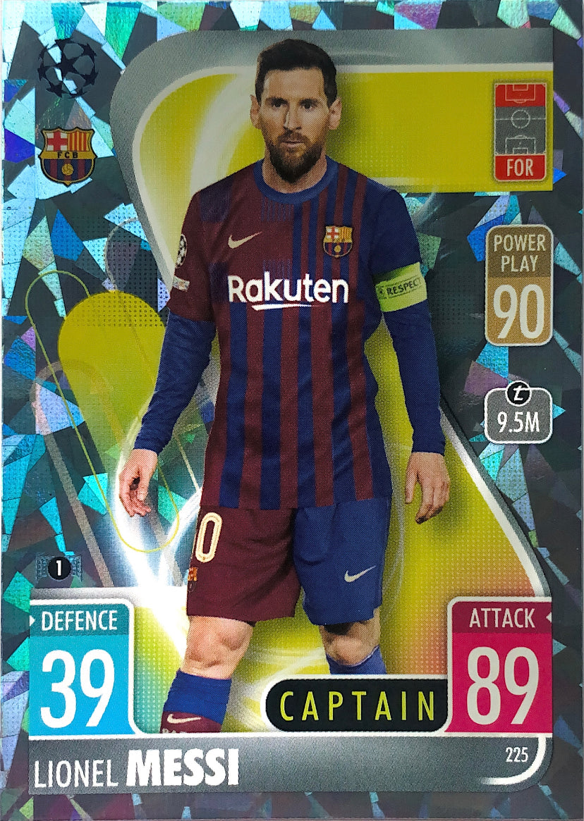 Topps Match Attax 2021/22 - 225 - Lionel Messi - Crystal Parallel