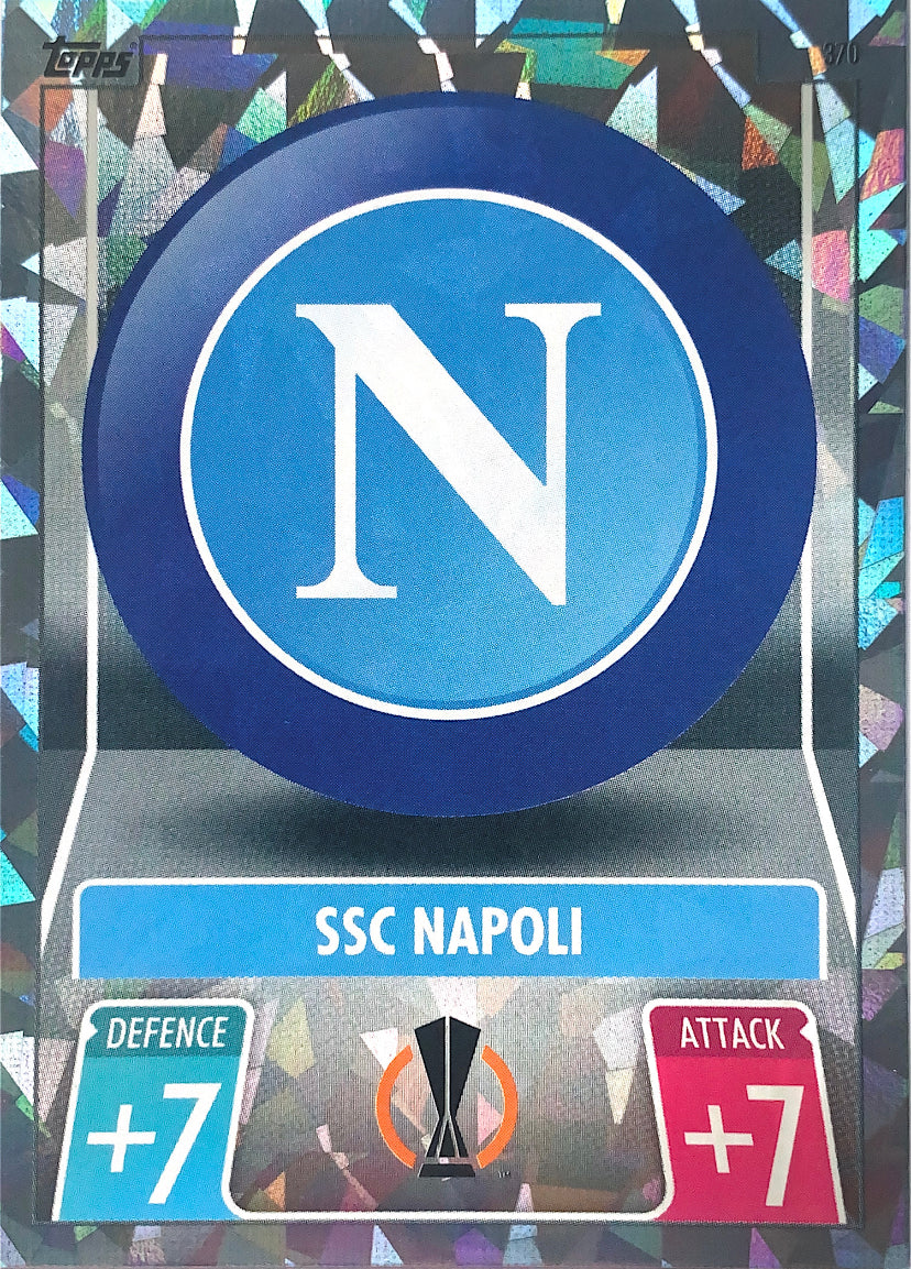 Topps Match Attax 2021/22 - 370 - Napoli Club Badge - Crystal Parallel