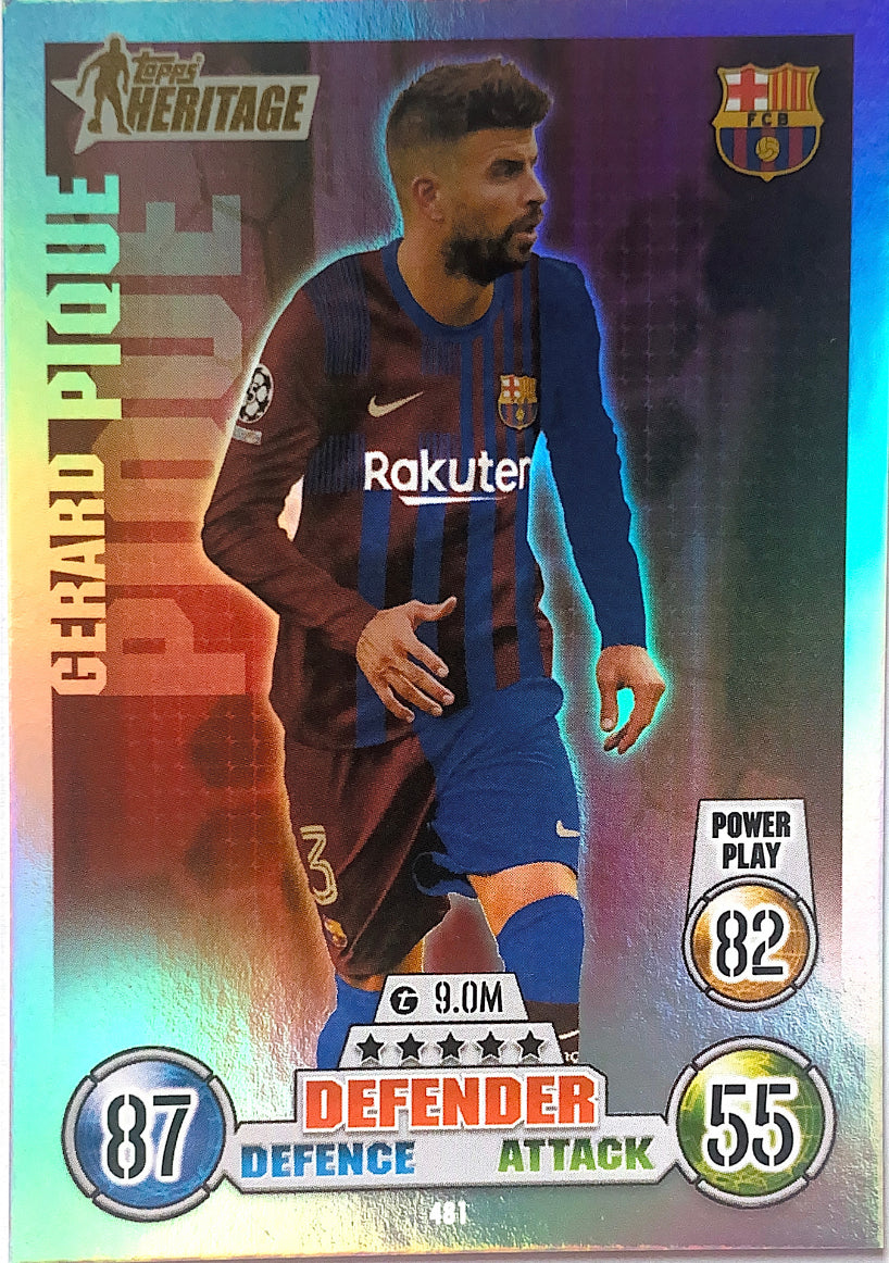 Topps Match Attax 2021/22 - 481 - Gerard Pique - Heritage