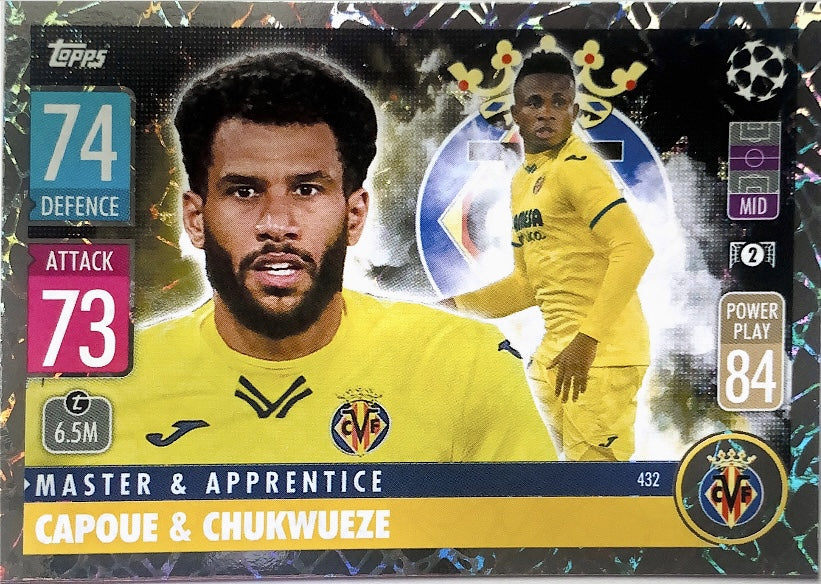 Topps Match Attax 2021/22 - 432 - Capoue & Chukwueze - Master & Apprentice