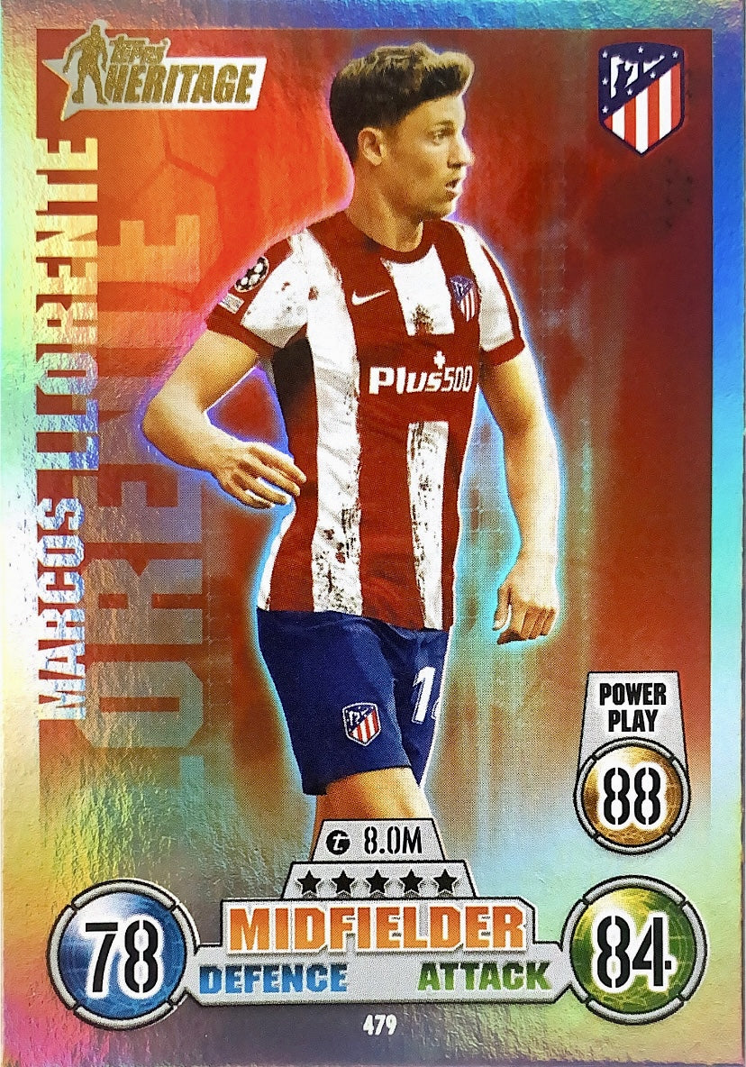 Topps Match Attax 2021/22 - 479 - Marcos Llorente - Heritage
