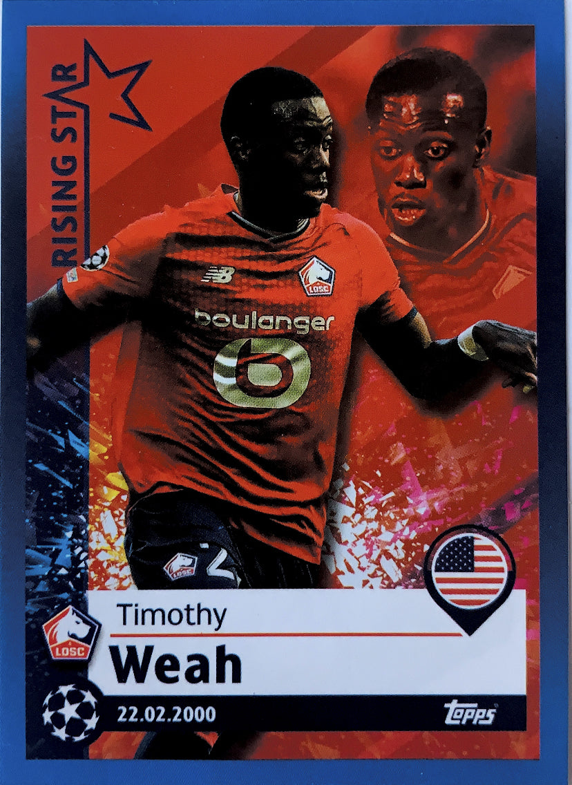 Topps Champions League 2021/22 - 505 - Timothy Weah - Rising Star