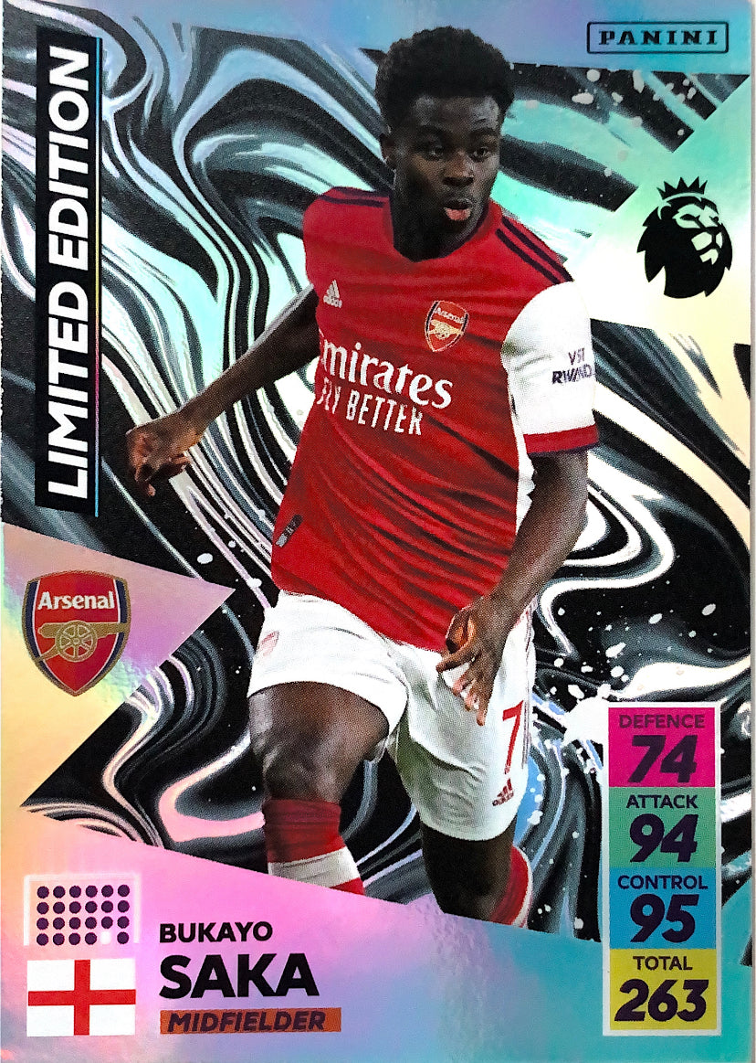 Panini Adrenalyn XL 2021/22 - Bukayo Saka - Limited Edition – Complete ...