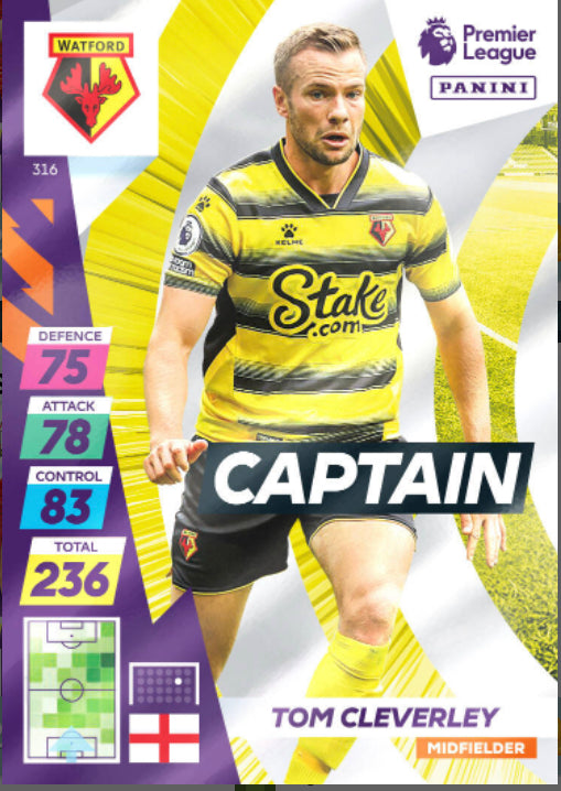 Panini Adrenalyn XL Plus 2021/22 - 316 - Tom Cleverley - Captain
