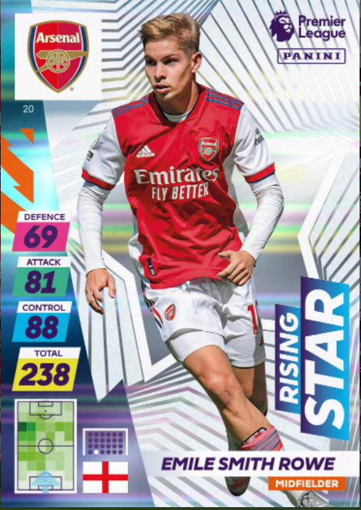 Panini Adrenalyn XL Plus 2021/22 - 020 - Emile Smith Rowe - Rising Star