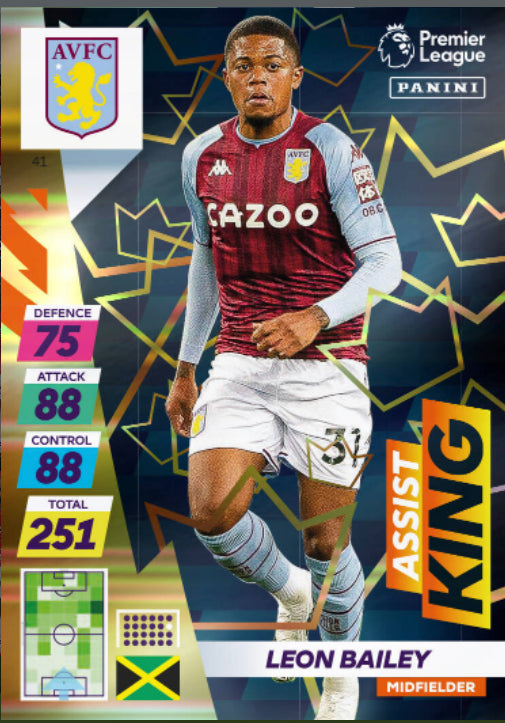 Panini Adrenalyn XL Plus 2021/22 - 041 - Leon Bailey - Assist King